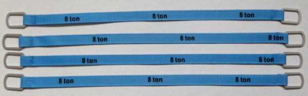 YCC337-3 - Set mit 4 Hebegurten 8 Tonnen von 18 cm - 1