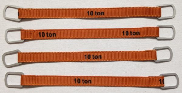 YCC338-1 - Set mit 4 Hebegurten 10 Tonnen von 10 cm 