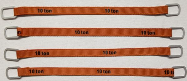 YCC338-2 - Set mit 4 Hebegurten 10 Tonnen von 14 cm 