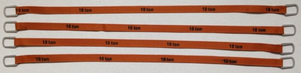 YCC338-5 - Set mit 4 Hebegurten 10 Tonnen von 26 cm 