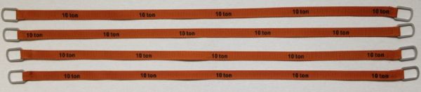 YCC338-6 - Set mit 4 Hebegurten 10 Tonnen von 30 cm 