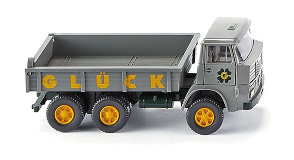 WIK042403 - HENSCHEL 6x4 mit Kippmulde Grau GLUCK - 1