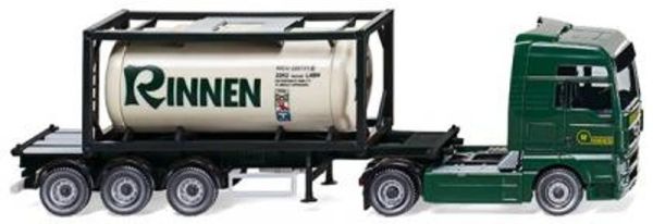 WIK053601 - MAN TGX 4x2 mit 3-Achs-Anhänger und 20-Fuß-Tankcontainer RINNEN - 1