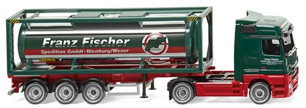 WIK053603 - MERCEDES Actros 4x2 mit 3-Achs-Anhänger und 30-Fuß-Tankcontainer - 1