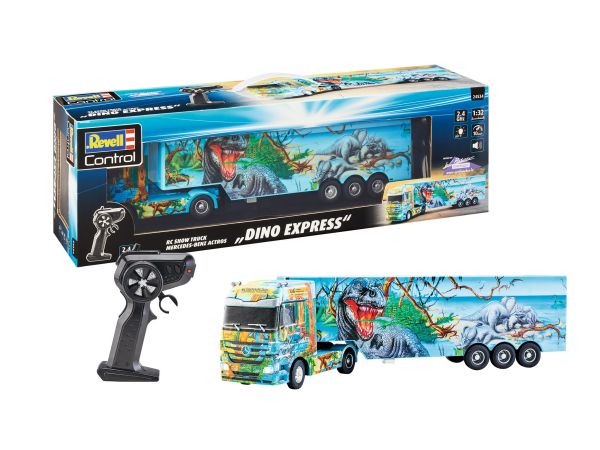 REV24534 - MERCEDES Actros 4x2 mit Anhänger 3 Achsen ferngesteuert DINO EXPRESS. - 1