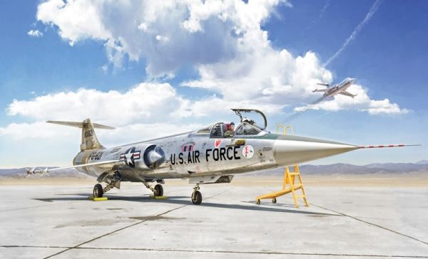 ITA2515 - Baubares Kampfflugzeug F-104 A/C Starfighter mit Lackierung - 1