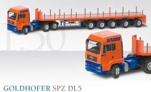 CON66146/01 - Lkw MAN TGA L37 3 Achsen mit Semi Pritsche 5 Achsen  - 1