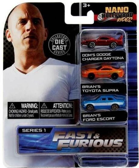 JAD253201001 - Nano Hollywood rides - 3 Cars FAST AND FURIOUS Set 2 - 1