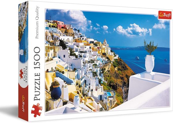 TRF26119 - Puzzle 1500 Teile Santorini Griechenland - 1