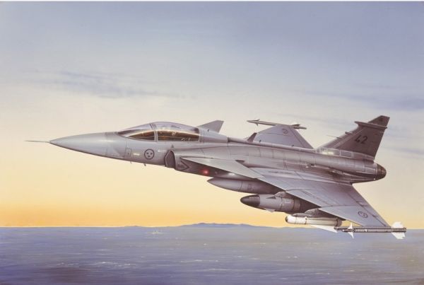 ITA2638 - Baubares Jagdflugzeug JAS 39 A Gripen mit Lackierung - 1