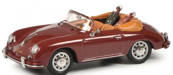 SCH26880 - PORSCHE 356 A Cabriolet rot mit Golfschläger - 1