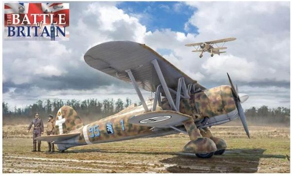 ITA2801 - FIAT CR 42 Falco Flugzeug zum Zusammenbauen und Lackieren - 1