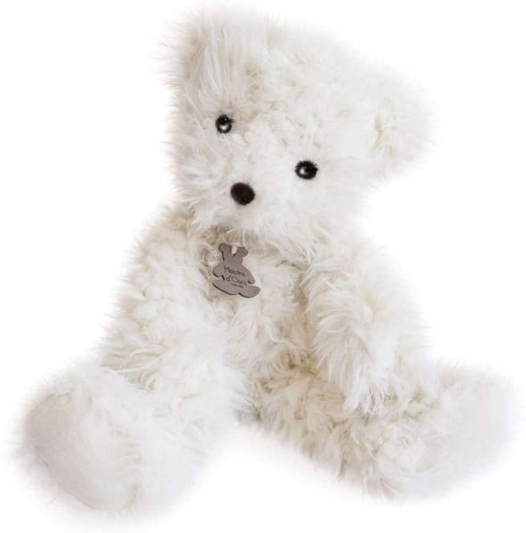 HO2971 - Plüschtier Bär Pompon Weiß 40 cm - 1