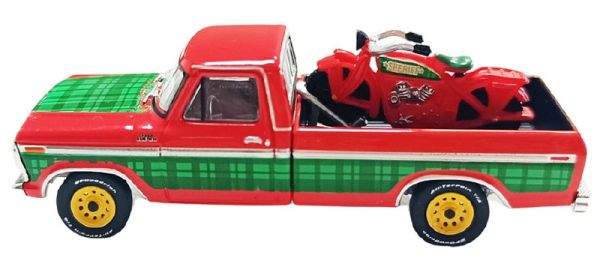 GREEN30564-E - Roter Ford F-250 von 1978 aus der Weihnachtskollektion 2025, noch in Originalverpackung. - 1