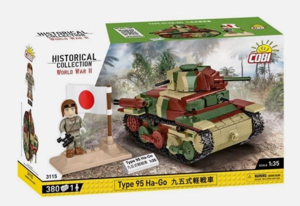 COB3115 - Japanischer Panzer Typ 95 HA-GO – 380 Teile - 1