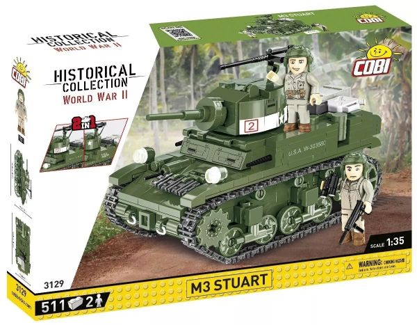 COB3129 - M3 Stuart-Panzer - 2-in-1 - 511 Teile - 1
