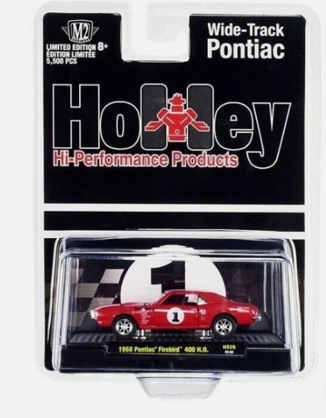 M2M-31500-HS26 - Pontiac Firebird 400 HO 1968 rot Holley in Blisterverpackung - 1