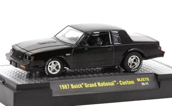 M2M-31500-MJS70 - BUICK Grand National - Custom 1987 Schwarzer BUICK TURBOCHARGED in Blisterverpackung - 1