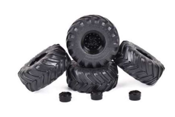 AT3200205 - 4 MICHELIN Mega Xbib 750/560-R26 Reifen mit schwarzen Felgen - 1