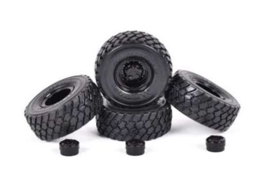 AT3200206 - 4 MICHELIN XLD 650-560-R25 Reifen mit schwarzen Felgen - 1