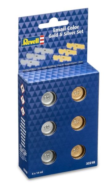 REV32218 - Email Color – Set Silber und Gold – 6 x 14 ml - 1