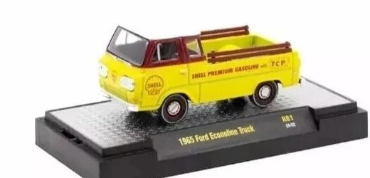 M2M-32600-81-D - FORD Econoline Truck, Baujahr 1965, gelb und rot - 1