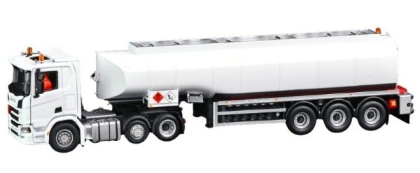 IMC33-0219 - SCANIA R DayCab 6x2 mit 3-Achs-Tankauflieger, weiß - 1