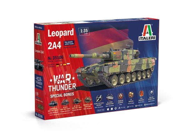 ITA35106 - Panzer LEOPARD 2A4 – War Thunder zum Zusammenbauen und Bemalen - 1