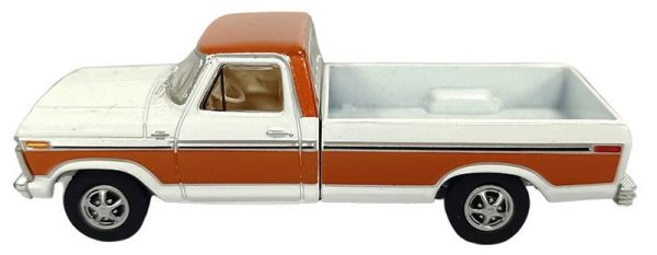 GREEN35310-D - 1977 FORD F-150 Ranger XLT (orange & white) - ALL-TERRAIN series (blister pack) - 1