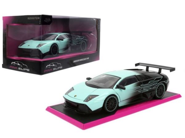 JAD35516 - LAMBORGHINI Murcielago LP640 Schwarz und Blau PINK SLIPS - 1