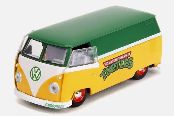 JAD35666 - VOLKSWAGEN Bus 1961 Gelb und Grün - TORTUES NINJA - 1