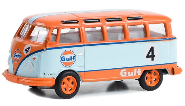 GREEN36070-B - VOLKSWAGEN Samba Bus 1964 GULF aus der Serie CLUB VEE-DUB unter Blister. - 1