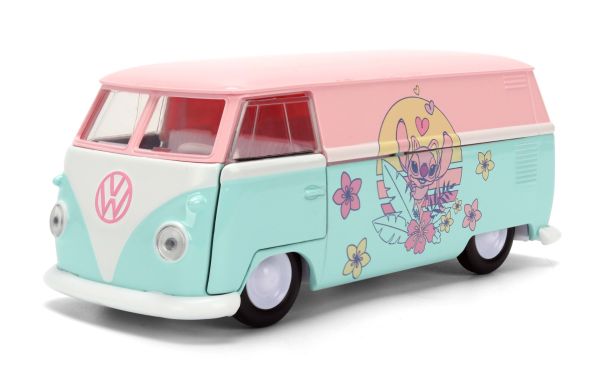JAD36358 - 1961 VOLKSWAGEN Angel Bus Blau und Pink DISNEY STITCH - 1