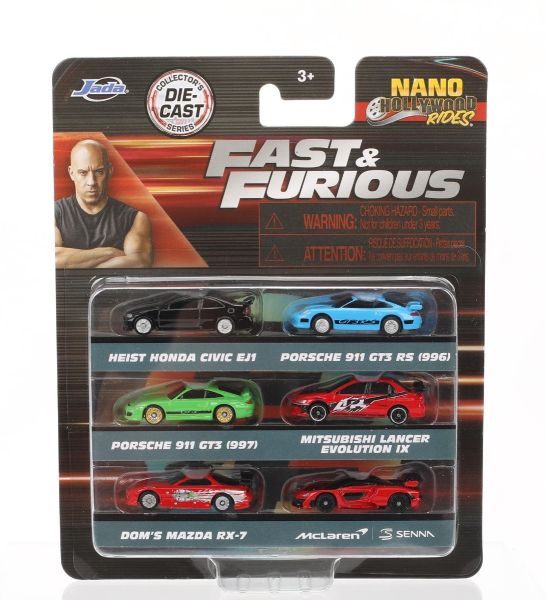 JAD36578 - 6 Nano-Fahrzeuge – FAST & FURIOUS - 1
