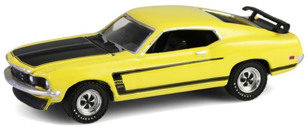 GREEN37320-B - FORD Mustang Boss 302 1969 gelb aus der BARRETT JACKSON Serie (in Blisterverpackung) - 1