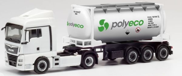 HER311694 - MAN TGX XLX 4x2 mit POLYECO 3-Achs-Tankcontainerauflieger - 1
