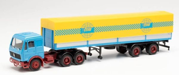 HER313124 - MERCEDES NG 6x4 mit Planenanhänger 2 Achsen CSAD - 1