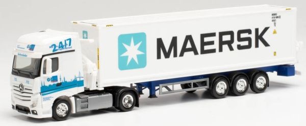 HER313384 - MERCEDES Actros GigaSpace 4x2 Seitenlader Anhänger 3 Achsen - 1