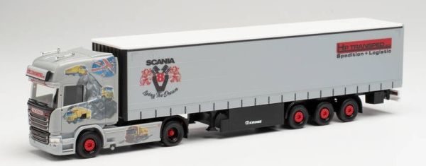 HER313483 - SCANIA R TL G. 4x2 mit Planenanhänger 3 Achsen HP Transped - 1