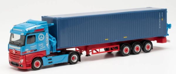 HER313919 - MERCEDES Actros mit Containerträger und FRANKENBACH Container - 1