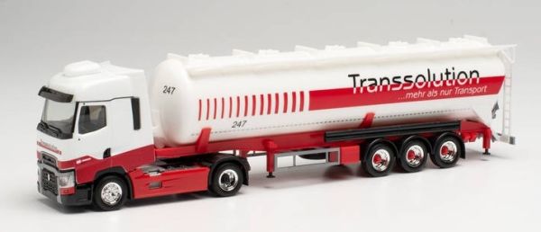 HER314077 - RENAULT T 4x2 mit Siloanhänger 3 Achsen TRANSSOLUTION. - 1