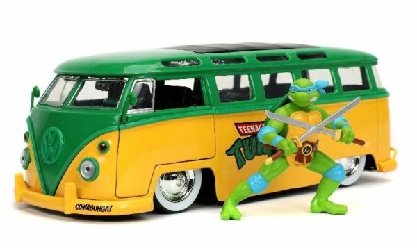 JAD31786 - VOLKSWAGEN Bus TORTUES NINJA mit Leonardo-Figur - 1