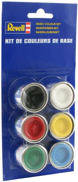 REV32342 - 6 Töpfchen Emaillefarbe 14 ml Grundfarben - 1