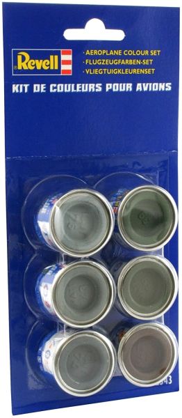 REV32343 - 6 Töpfe Enamel Paint 14 ml Farben für Flugzeuge - 1