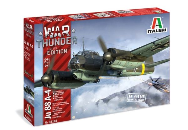 ITA35104 - Flugzeug Junkers JU 88 A-4 WAR THUNDER zum Zusammenbauen und Lackieren - 1