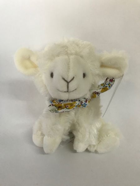 DC3817-01 - Lamm Chouchou Kuscheltier Schal mit Blumenmuster - 1
