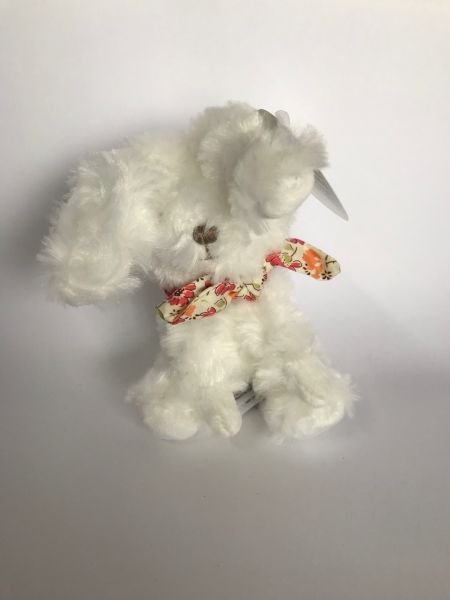 DC3818-03 - Kuscheltier Hase mit Schal Blumiges Rot - 1