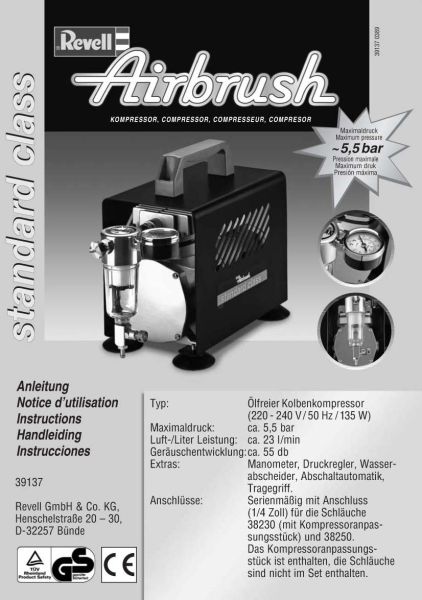REV39137 - Airbrush Airbrush-Kompressor der Standardklasse - 1