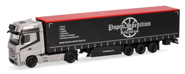 HER318891 - MERCEDES BENZ Actros L 4x2 mit 3-Achs-Anhänger POPOV Spedition - 1