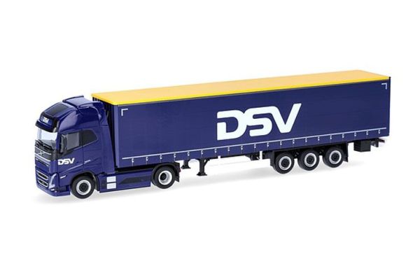 HER320818 - VOLVO FH 4x2 XL Electric-Serie mit 3-Achs-Anhänger mit Schiebeplanen DSV - 1